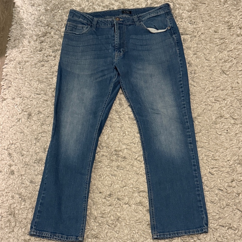 City Streets Men's Blue Bootcut Jeans